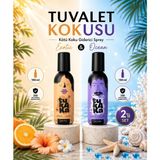 Tuvalet Öncesi Kötü Koku Giderici Sprey, Uzun Ömürlü Banyo ve Tuvalet Kokusu, Kötü Koku Giderici 150 ml 2'li Set - Ocean & Exotic