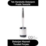 #Tuvaletfırçası Deterjan Hazneli Silikon Tuvalet Fırçası Duvara Monte Askılı Yapışkanlı Havalandırmalı Tutuculu Banyo Kl