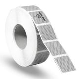 Tüvtürk Onaylı Reflektörlü Reflektif Fosforlu Şerit Bant Kesikli İkaz Bandı Beyaz 1 Metre