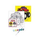 tuvval 20X20 SAYILARLA BOYAMA TUVAL SETİ MASTERTRACK + 6 LI BOYA+FIRÇA