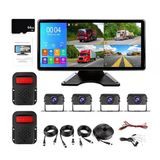 Tuwiwol 10.36 İnç 4 Kanal Akıllı Kör Nokta Radarı Bsd Alarm Veriyolu Kontrol Paneli Otobüs Monitörü Güvenlik İzleme, 64 Gb Kart İle