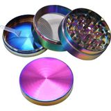 TUX 40 mm 4 Katmanlı Renkli Çinko Alaşım Herbal Grinder Baharat Bitki Ot Tütün Öğütücü