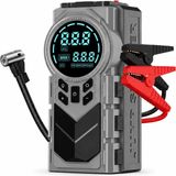 TUX 8000 Mah Şarjlı Hava Kompresörü Dijital Lastik Şişirme Pompası Akü Takviye Powerbank LED El Feneri T