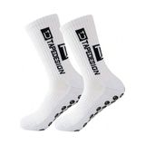 TUX Kaydırmaz Futbol Basketbol Tenis Erkek Spor Çorap, Beyaz, Kaymaz Çorap Tabanlı, Dikişsiz ve Parfümlü - Standart - Çok Renkli