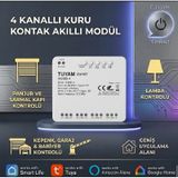 Tuya Destekli 85-250v Kuru Kontak Anahtar Beyaz