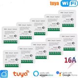 Tuya Destekli Akıllı Wifi 16 Amper 10 Adet Işık Piriz Röle Anahtar Zamanlama ve Uzaktan Kontrol