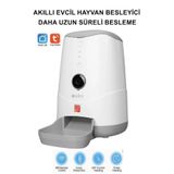 Tuya Uygulama Kontrollü Akıllı Otomatik Kedi-Köpek Mama Kabı 1080 Kamera ile Uzaktan İzleme (3.7 L)