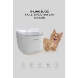 Tuya Uygulama Kontrollü Akıllı Otomatik Su Sebili Evcil Hayvan Kedi-Köpek Su Kabı (1.9 L)