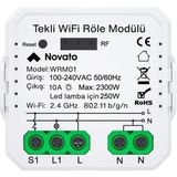 Tuya Uyumlu Tekli Wifi Akıllı Anahtar (10A - 220V Röle) - Tek Çıkışlı, Anahtar Girişli, Goo