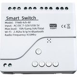 Tuya Wifi Dc 7-32V 4 Kanal Kuru Kontak Çıkışlı Akıllı Röle