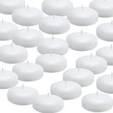 Tuyai (36'lı Set) Yüzen Mumlar, 7,62 cm Beyaz Damlamasız Mum Yanan Mumlar, Düğünler, Parti, Özel Günler ve Ev Dekorasyonu için