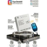 Tuyam Smart Tuya destekli akıllı WiFi 4 kanallı Kuru Kontak anahtar+433 mhz kumanda hediye - 1