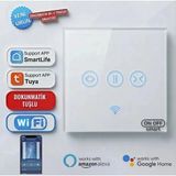Tuyam Smart Tuya ONOFFSMART Akıllı Wifi Destekli Panjur Anahtarı Kablosuz Dokunmatik Tuşlu Uyumlu App