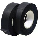 Tüylü Endüstriyel Siyah Bez Bant 18 Mm X 10 Mt