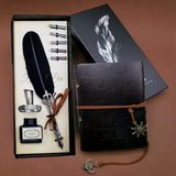 Tüylü Kalem Ve Deri Defter Set 646 Tg-1395 350410