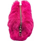 Tüylü Peluş Kalemlik - Pembe - 22x10x12 cm. - CÜZDAN