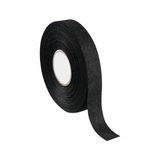Tüylü Siyah Bez Bant, 18MM x 10M, Tekstil Dokulu, Güçlü Yapışkanlı Kablo Sarma Bandı