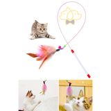 Tüylü Ve Çıngıraklı Kedi Oyun Oltası – 90 Cm Kedi Oyuncağı