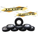 Tüysüz Bez Bant Elektrik Kablo Bandı 19 mm x 15 Metre 8 Adet