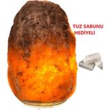 Tuz Shop Çankırı Doğal Tuz Lamba 4-6 kg Beyaz Masa Üstü Kullanım İçin Tuz Sabunu