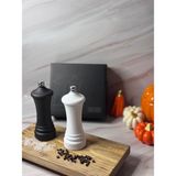 Tuz Ve Karabiber Değirmeni Baharat Öğütücü 2 Lİ SET 14 CM - SİYAH BEYAZ-GÜMÜŞ