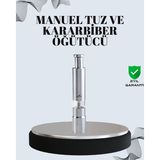 Tuz ve Kararbiber Öğütücü - Şeffaf Akrilik Hazne Nemere - Renkli