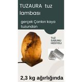 TUZAURA Çankırı Dogal Tuz Lambası 2-3 kg Agırlıgında - Açık Gri