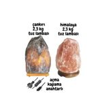 tuzaura tuz lambası çankırı ve himalaya birarada 2.3 kg agırlıgında