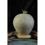 Tuzcu Kenan Doğal Elma Tuz Lambası Ahşap Kaideli - 23 X 10 Cm