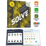 TÜZDER Yayınları SOLVE (3-4 Yaş) - IQ, Dikkati Güçlendirme Seti-Anasınıfı | Türkçe-İngilizce