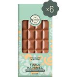 Tuzlu Karamel Tablet Çikolata Seti 6 Adet x 80 gr