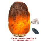 TUZSHOP Çankırı Kaya Tuzu 4-6 Kg Doğal Tuz Gece Lambası Açma Kapatma Anahtarlı