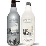 Tuzsuz Biotin Şampuan+Milk Keratin Saç Bakım Kremi - 3