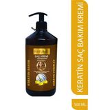 Tuzsuz Keratin Bakım Saç Kremi 500 Ml - Yıpranmış Saçlara Özel Onarıcı Bakım
