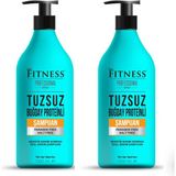 Tuzsuz Parabensiz Buğday Proteinli Keratin Bakım Brezilya Fönü Sonrası Bakım Şampuanı 1000 ml 2'li