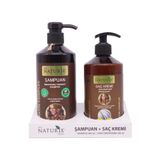 Tuzsuz Sampuan 2'Li 600 Ml Dogal Keratin Bakim Sampuani 500 Ml Keratin Bakim Sac Kremi