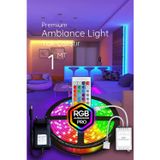 Tv Arkası Yatak Çocuk Odası Mutfak salon Rgb Şerit Led uzaktan kumandalı Tak Çalıştır 1 Metre