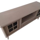 Tv Sehpa St 17458 Pencere Klasik Model Kayin Torna Retro Ayak Ham Renk El Yapim