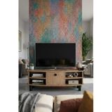 Tv Sehpası 136 Cm Kapaklı Raflı Çok Amaçlı Televizyon Ünitesi Salon Oturma Odası Vienna 5013 Sepet
