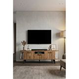 Tv Sehpası 160 Cm Modern 3 Kapaklı Tv Sehpa Çok Amaçlı Konsol Ünitesi Mira 5035 Atlantik