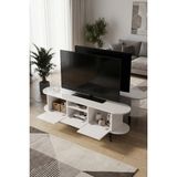 TV Sehpası 160 cm Modern 3 Kapaklı Tv Sehpa Çok Amaçlı Konsol Ünitesi Mira