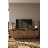 Tv Sehpası 160 Cm Tv Ünitesi Kapaklı Modern Şık Minimal Salon Konsolu Royal 5090 Atlantik