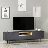 Tv Sehpası Doğal Antrasit