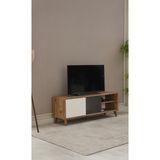 Tv Sehpası Kapaklı 140X40X35 cm - Beyaz - Atlantik Çam