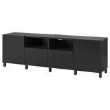 Tv sehpası, venge, 240x42x74 cm, LAPPVIKEN, çıt çıt raylı