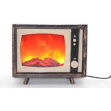 Tv Tasarımlı Ledli Şömine Lamba - 1 m - Çok Renkli