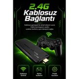 Tv Uyumlu Kablosuz Oyun Konsolu Çift Gamepadli Klasik Arcade Oyun Cihazı Seti