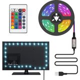 Tv ve Pc Arkası Rgb Şerit LED Işık Seti - 3 Metre, USB Girişli, Kumandalı, 352 Renk Seçeneği, IP20 Iç Mekan, 4W Düşük Enerji Tüketimi CT4566 - 1 x 100 cm - 00 Beyaz