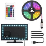 Tv Ve Pc Arkası Rgb Şerit Led Işık Seti - 3 Metre, Usb Girişli, Kumandalı, 352 Renk Seçeneği, Ip20 İç Mekan, 4W Düşük Enerji Tüketimi Ct