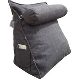 Tv Yastığı Bel Destek Yastığı Sırt Yastığı Boyun Destekli Yastık Ameliyat Sonrası Yastık - 50 x 50 cm - Gri